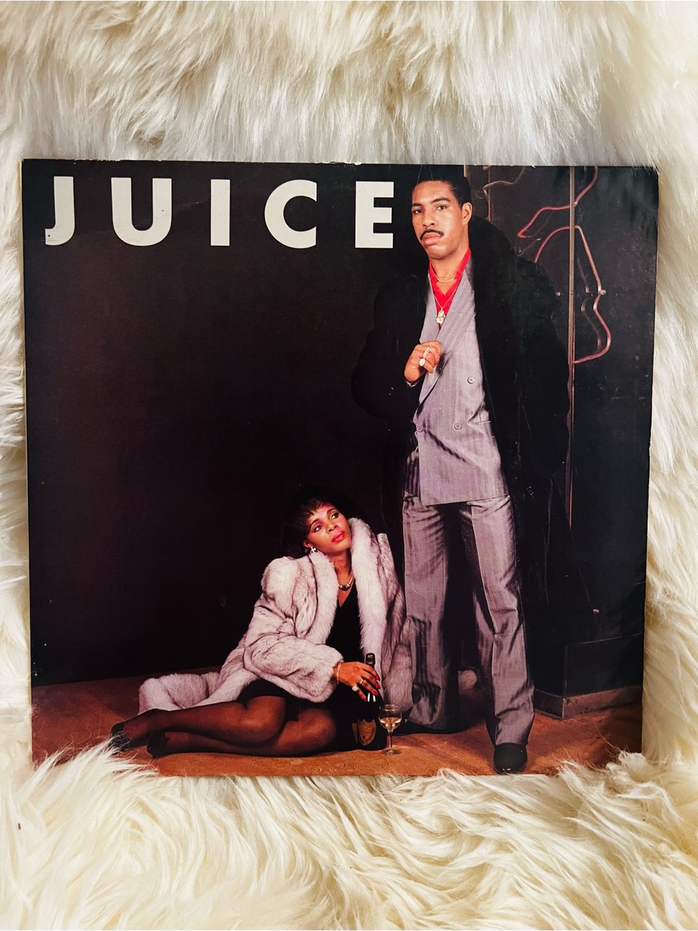 JUICE Vinyl Record Album Cover - Black & Cream Colorway